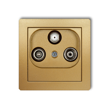 KARLIK DECO 29DGST  Gniazdo abonenckie RTV-SAT końcowego (2 wejścia antenowe)