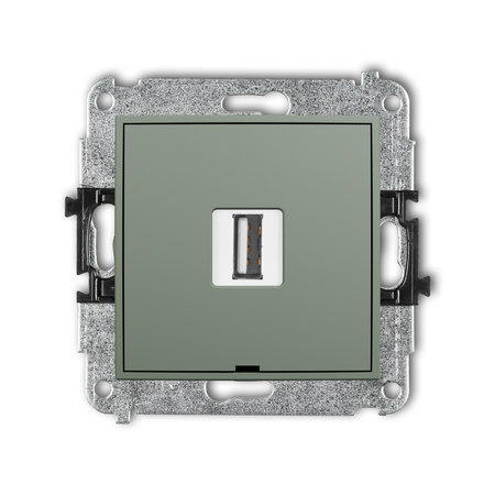 KARLIK MINI 61MGUSBBO-1 Mechanizm gniazda pojedynczego USB A-A 2.0, bez pola opisowego