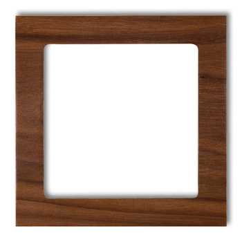 KARLIK DECO DRD-1E Ramka uniwersalna pojedyncza - drewno (orzech amerykański)