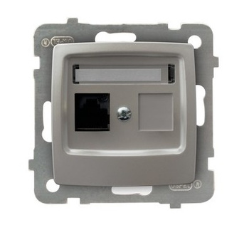 OSPEL KARO GPK-1S/K/m/43 Gniazdo komputerowe pojedyncze, kat. 5e MMC