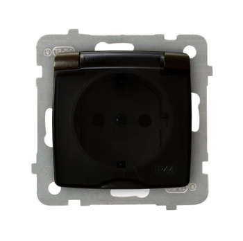 OSPEL KARO GPH-1SS/m/40/d Gniazdo bryzgoszczelne schuko IP-44