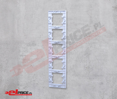 Hager lumina intense wl5650 ramka 5-krotna pionowa