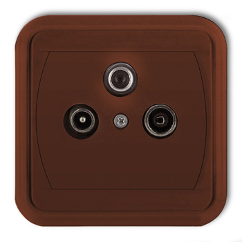 KARLIK LIZA 4GAS-1L  Gniazdo abonenckie RTV-SAT końcowe 1