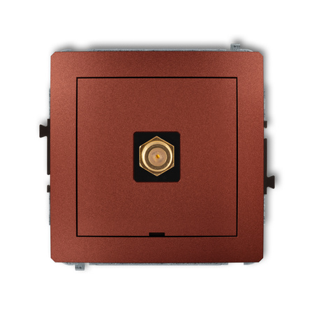 KARLIK DECO 9DGFBO-1.1  Gniazdo antenowe pojedyńcze  typu F (SAT) pozłacany