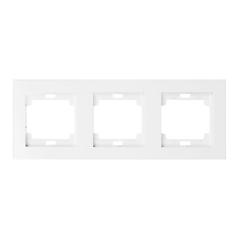 Ramka potrójna pionowa Onyx, RA-3OP, biały