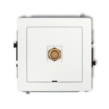 KARLIK DECO 25DGFBO-1.1  Gniazdo antenowe pojedyńcze  typu F (SAT) pozłacany