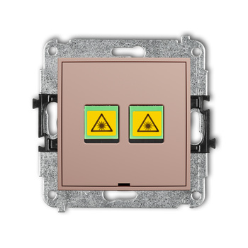 KARLIK ICON 62IGOPBO-2 Mechanizm gniazda światłowodowego/optycznego podwójnego, bez pola opisowego
