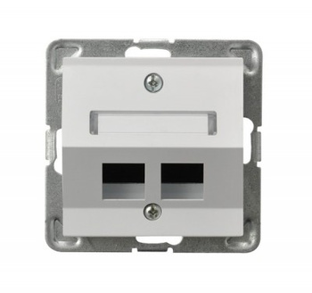 Ospel impresja GPK-2YS/p/00 Obudowa gniazda podwójnego typu Keystone