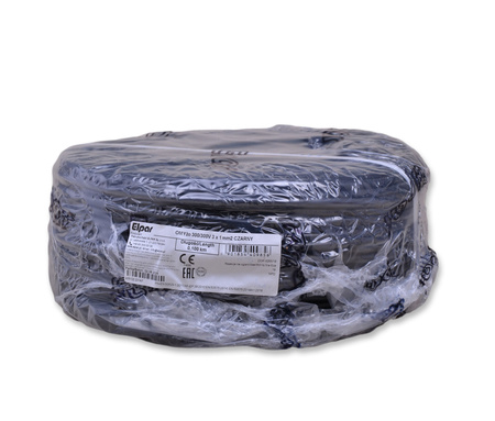 ELPAR Przewód kabel H03VV-F OMYżo 300/300V 3x1 mm2 czarny 5901854409856