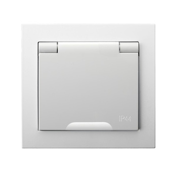 OSPEL KIER GPH-1WZ/00/w Gniazdo bryzgoszczelne z uziemieniem IP-44