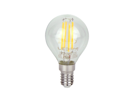 LED line LITE żarówka LED E14 4W 2700K 480lm 220-240V FILAMENT G45 KULKA