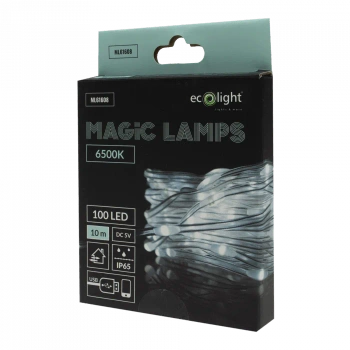 PLASTROL Lampki T-01105 Magiczne lampki 100 LED 6500K 10m DC5V