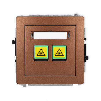 KARLIK DECO 9DGOP-2 Gniazdo światłowodowe optyczne podwójne