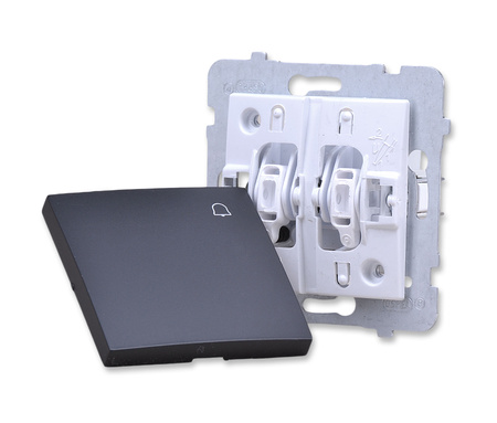 OSPEL AS ŁP-6G/m/33 łącznik zwierny dzwonek czarny metalik