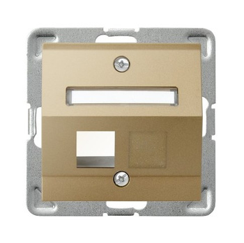 OSPEL IMPRESJA GPK-1YS/p/28 Obudowa gniazda typu Keystone skośna