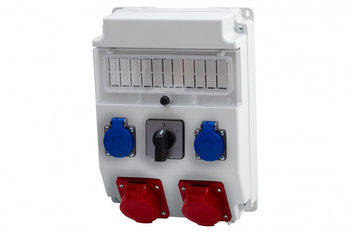 F-ELEKTRO F3.0409 Roz. CAJA 11M 2x32/5, 2x230V, 0/1(32A)