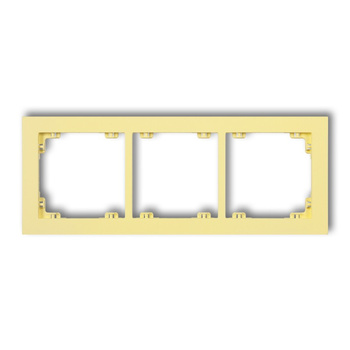 KARLIK DECO 43DR-3 Ramka uniwersalna potrójna z tworzywa DECO Pastel Matt
