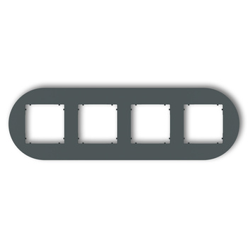 KARLIK MINI 28MRTO-4 Ramka uniwersalna poczwórna okrągła z tworzywa