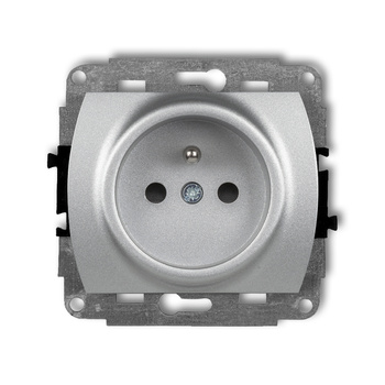 KARLIK TREND 7GP-1zp  Gniazdo pojedyńcze  z uziemieniem 2P+Z (przesłony torów prądowych)