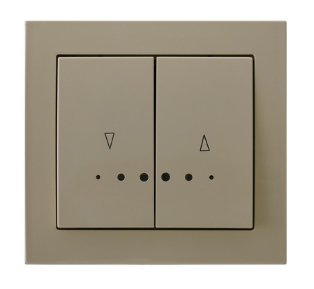 OSPEL KIER ŁP-7WS/01 Łącznik żaluzjowy, zwierny, z podświetleniem pomarańczowym