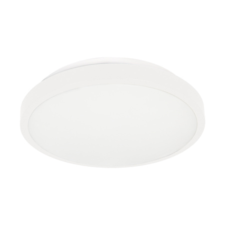 SELENE plafon 2xE27, max. 2x60W, czujnik mikrofalowy, IP54, biały