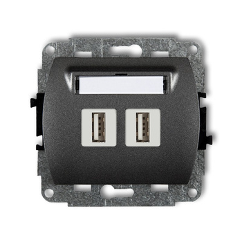 KARLIK TREND 11GUSB-2  Gniazdo podwójne 2xUSB A-A 2.0
