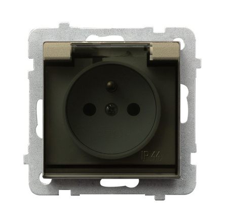 OSPEL SONATA GPH-1RZ/m/39/d Gniazdo bryzgoszczelne z uziemieniem IP-44