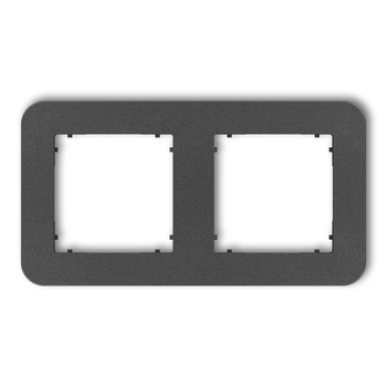 KARLIK MINI 11MRTZ-2 Ramka uniwersalna podwójna zaokrąglona z tworzywa