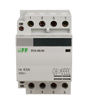 F&F Elektromagnetyczny stycznik 3 modułowy ST63-40 24V