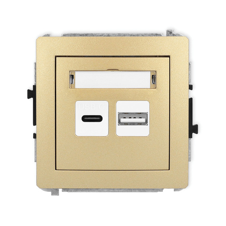 KARLIK DECO 29DCUSB-8  Ładowarka USB podwójna  USB C + USB A