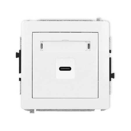 KARLIK DECO 25DGUSB-7  Gniazdo pojedyńcze  1xUSB C-C