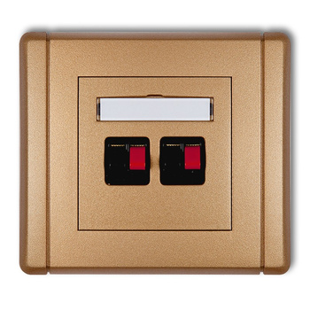 KARLIK FLEXI 8FGG-2  Gniazdo głośnikowe podwójne