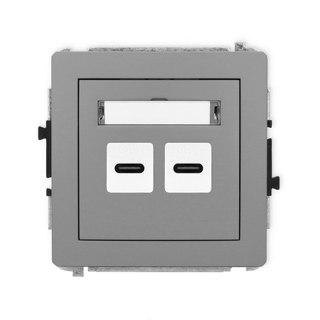 KARLIK DECO 27DCUSB-7  Ładowarka USB podwójna  2xUSB C