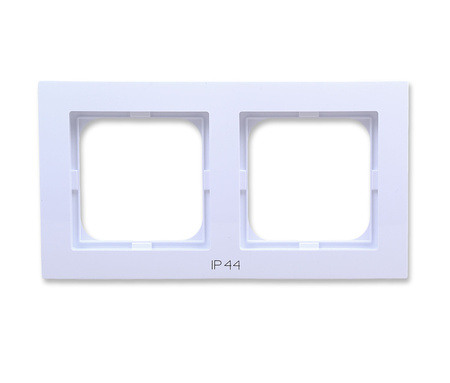 OSPEL AS RH-2G/00 Ramka podwójna do łączników IP44 biały