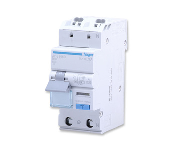 HAGER ADS916D Wyłącznik różn. z czł. nadprąd. 1P+N B 16A/30mA Typ A QC