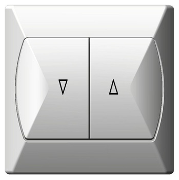 OSPEL AKCENT ŁP-7A/00 Łącznik żaluzjowy, zwierny biały