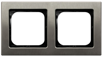 OSPEL SONATA STAL INOX R-2RM/37 Ramka podwójna