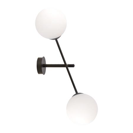 LAINA kinkiet, moc max.2x40W, E14, czarno-biały