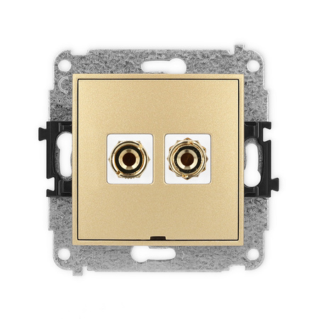 KARLIK ICON 29IGGBO-3  Gniazdo głośnikowe pojedyńcze