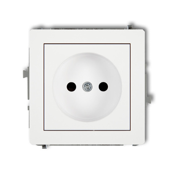 KARLIK DECO 25DGP-1p  Gniazdo pojedyńcze  bez uziemienia 2P (przesłony torów prądowych)