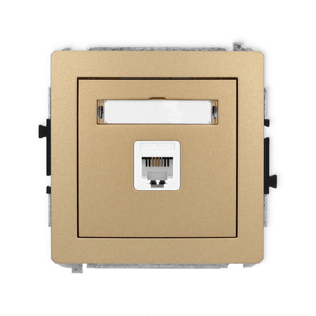 KARLIK DECO 8DGT-1 Gniazdo telefoniczne pojedyńcze 1xRJ11