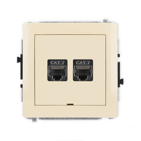 KARLIK DECO 1DGKBO-10 Gniazdo komputerowe podwójne 2xRJ45