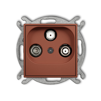 KARLIK ICON 63IGSN Mechanizm gniazda abonenckiego 2 wyjścia SAT + TV