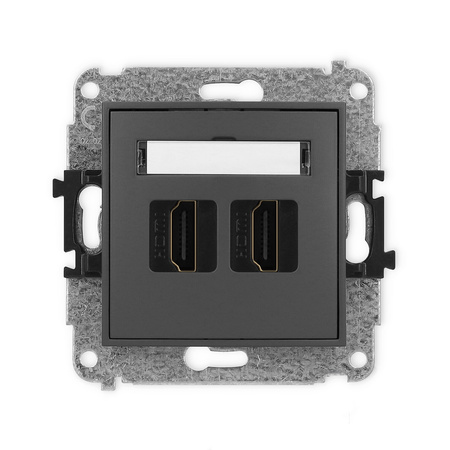 KARLIK MINI 28MHDMI-4  Gniazdo podwójne HDMI 2.0