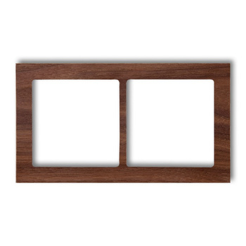 KARLIK DECO DRD-2E Ramka uniwersalna podwójnego - drewno (orzech amerykański)