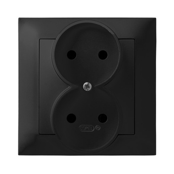 OSPEL IMPRESJA GP-2Y/33 Gniazdo podwójne kompletne z ramką