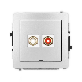 KARLIK DECO 7DGRCABO-2  Gniazdo podwójne RCA