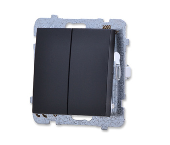 OSPEL AS ŁP-19G/m/33 Łącznik podwójny krzyżowy czarny metalik