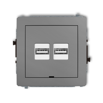 KARLIK DECO 27DCUSBBO-6  Ładowarka USB podwójna  2xUSB A