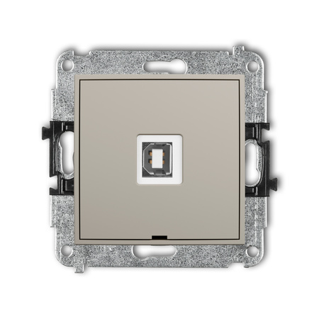 KARLIK ICON 60IGUSBBO-3 Mechanizm gniazda pojedynczego USB A-B 2.0, bez pola opisowego